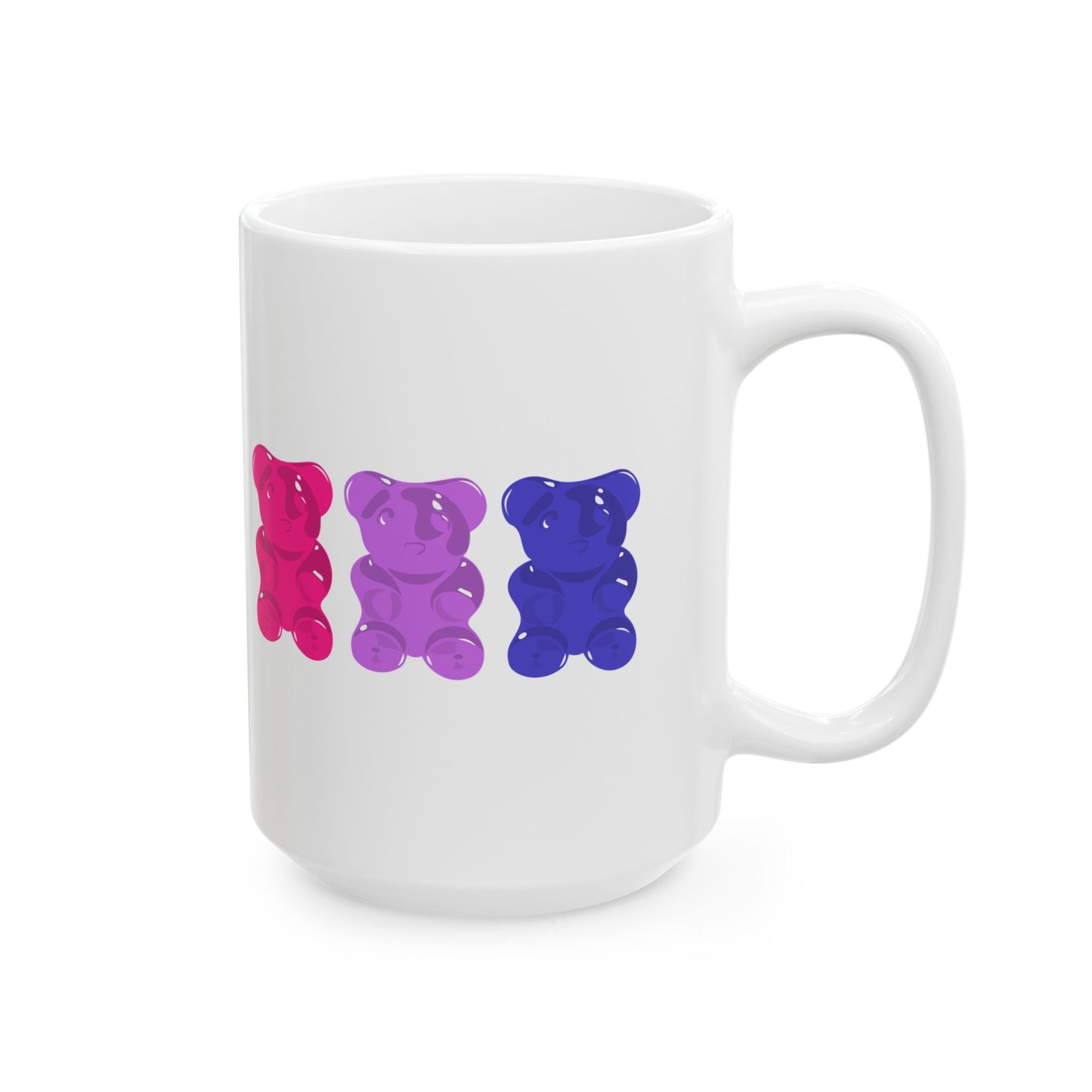 Bisexual Pride Gummy Bears Coffee Mug (11oz/15oz)