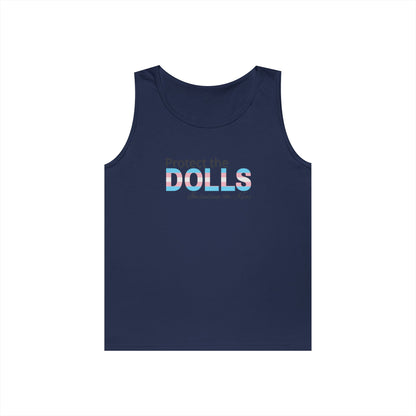 Protect the Dolls Including the Kens Unisex Heavy Cotton Tank Top