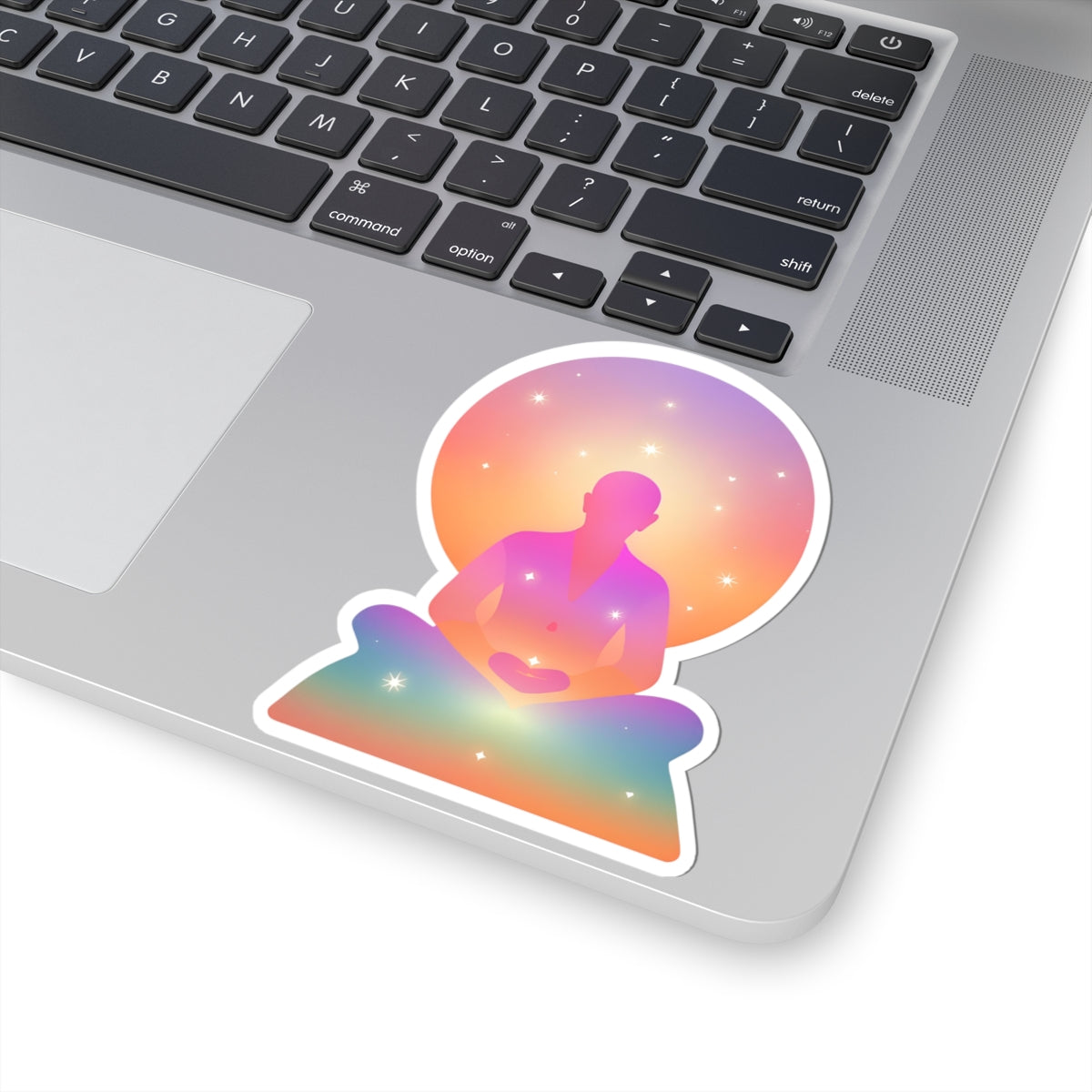 Yoga Pastel Meditation Kiss-Cut Stickers