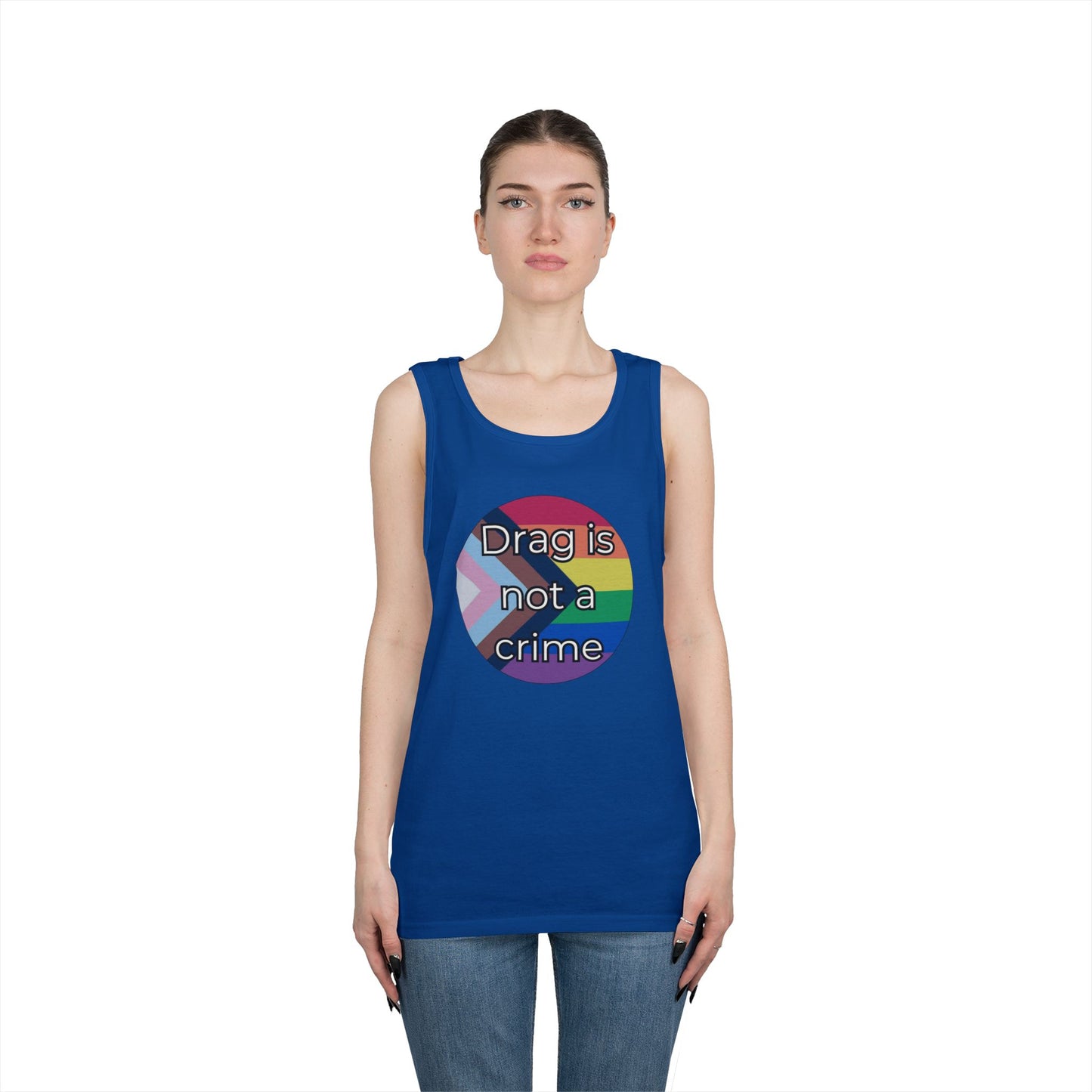 Drag Is Not A Crime Unisex Heavy Cotton Tank Top