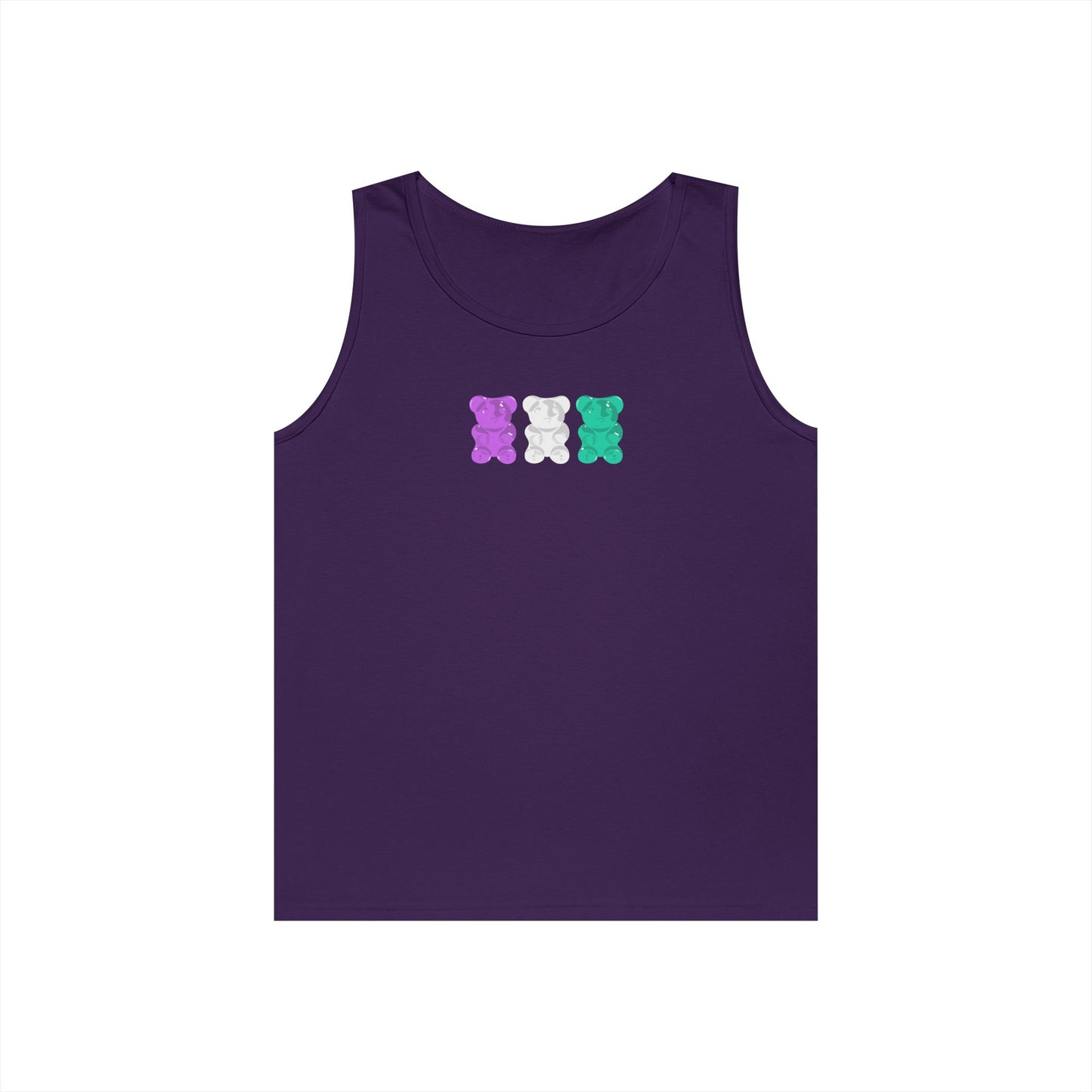 Genderqueer Pride Gummy Bears Unisex Heavy Cotton Tank Top