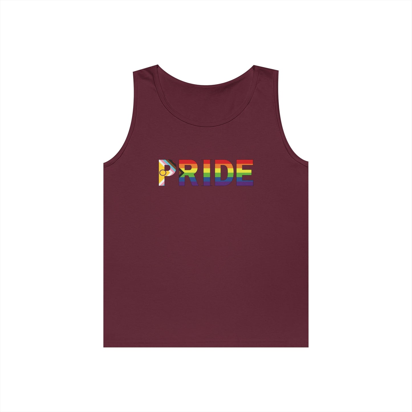 Inclusive Rainbow PRIDE Unisex Heavy Cotton Tank Top