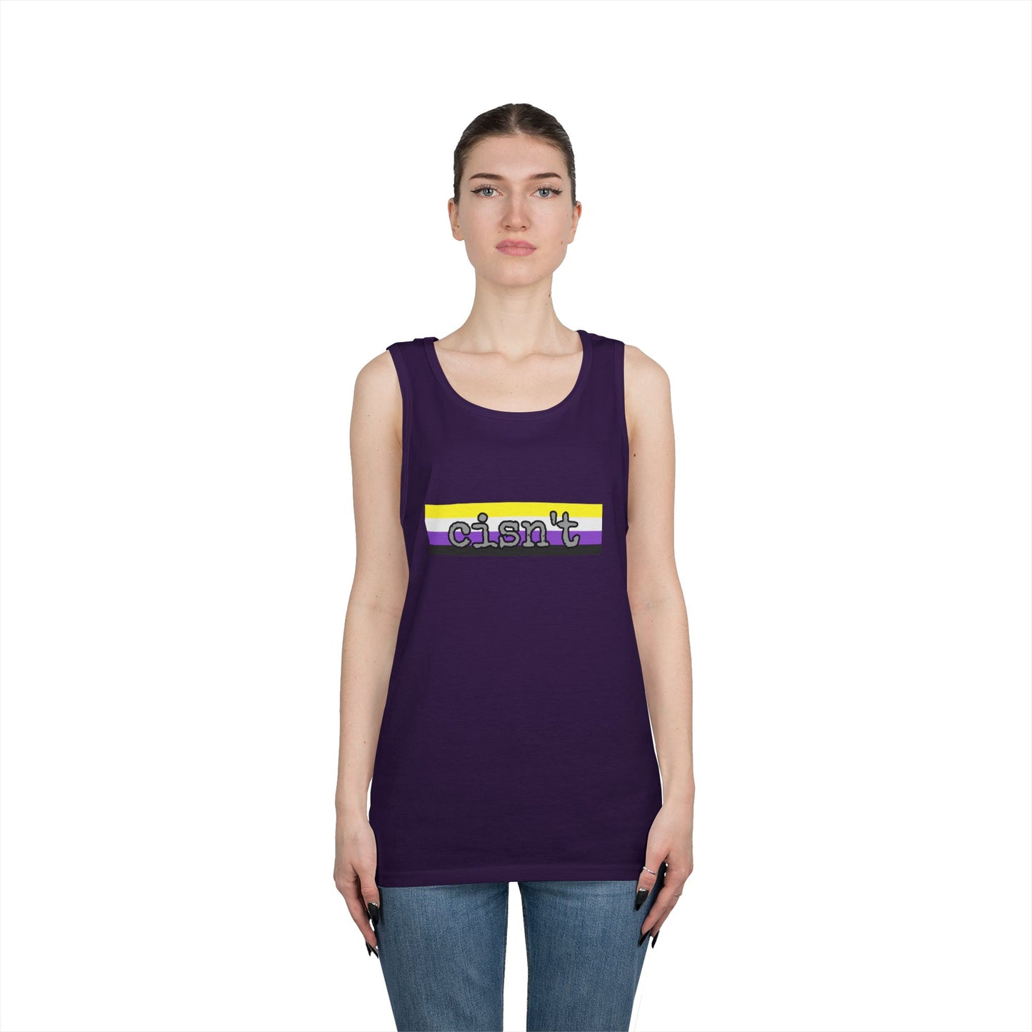 Cisn't Unisex Heavy Cotton Tank Top