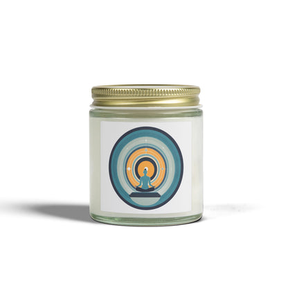Circle of Meditation Scented Candles, Coconut Apricot Wax (4oz, 9oz)