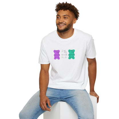 Genderqueer Pride Gummy Bears Unisex Softstyle T-Shirt