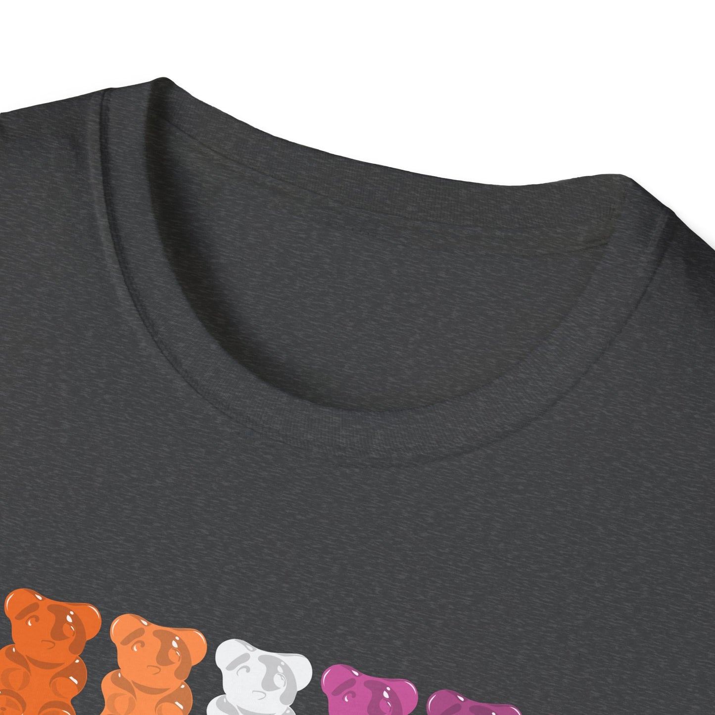 Lesbian Pride Gummy Bears Unisex Softstyle T-Shirt