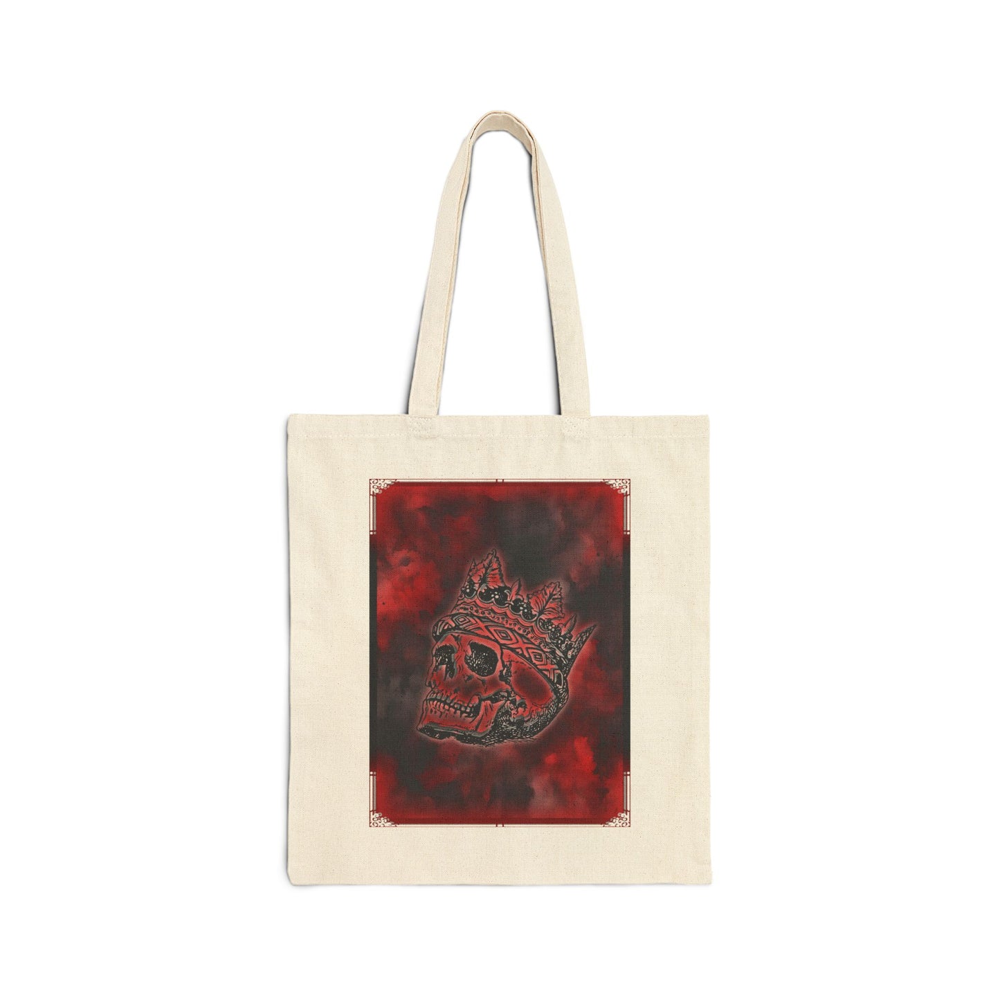 Skeleton King Cotton Canvas Tote Bag