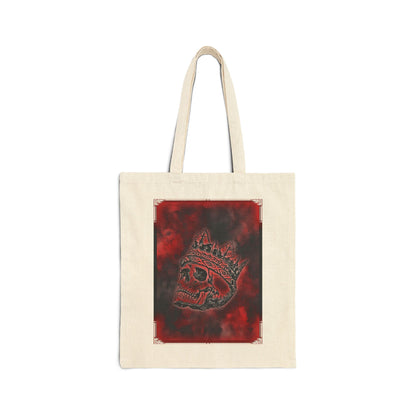 Skeleton King Cotton Canvas Tote Bag