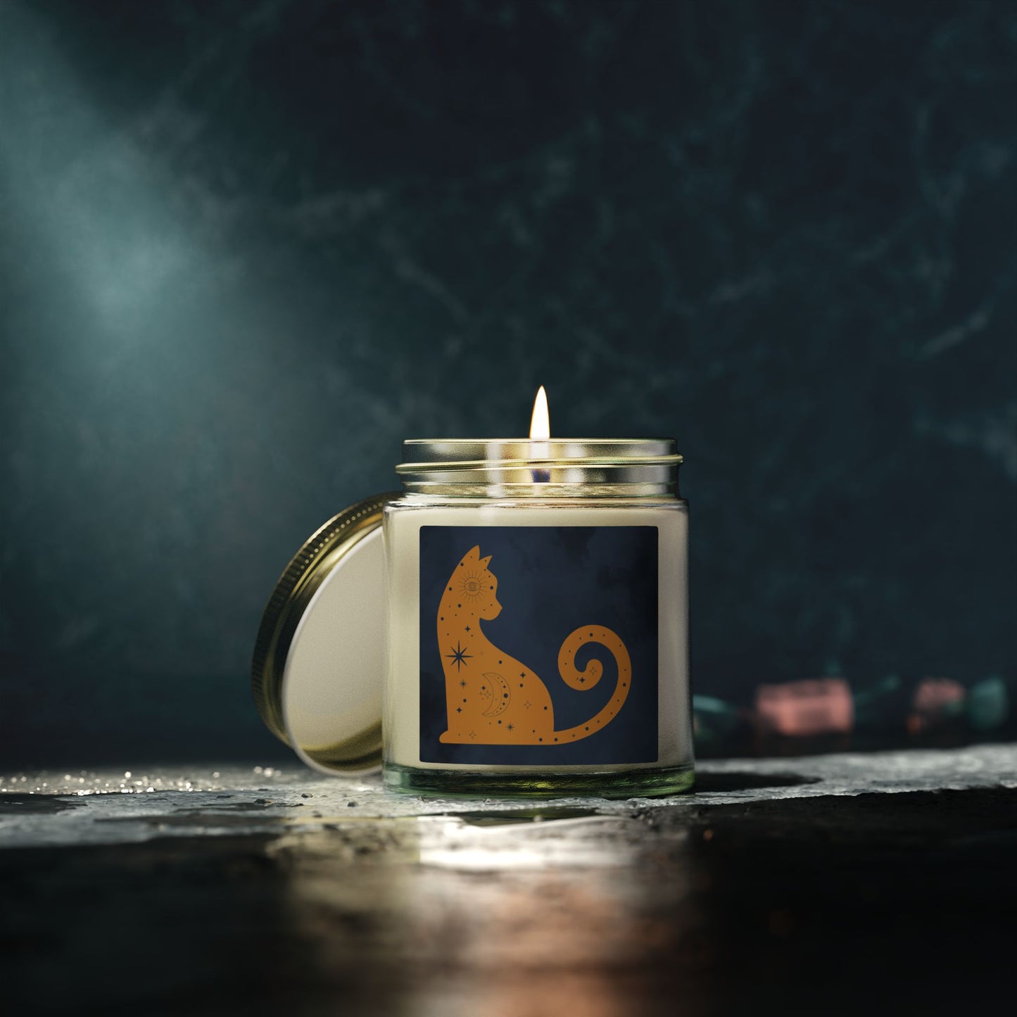 Cosmic Comforts Scented Candles, Coconut Apricot Wax (4oz, 9oz)