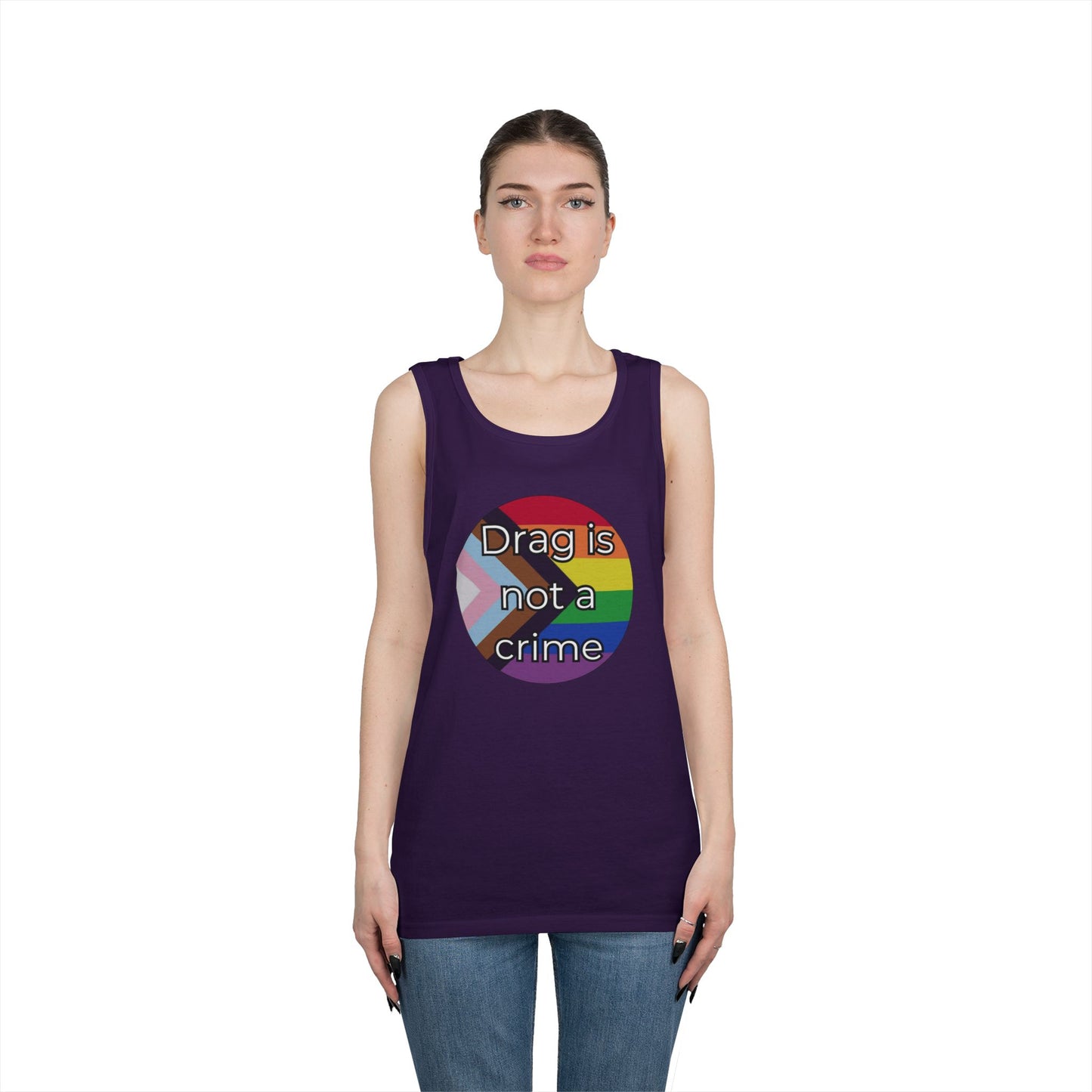 Drag Is Not A Crime Unisex Heavy Cotton Tank Top