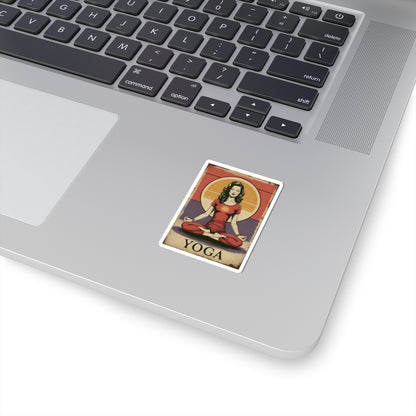 Yoga Girl Kiss-Cut Stickers
