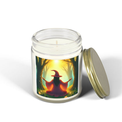 Forest Witch Meditation Scented Candles, Coconut Apricot Wax (4oz, 9oz)