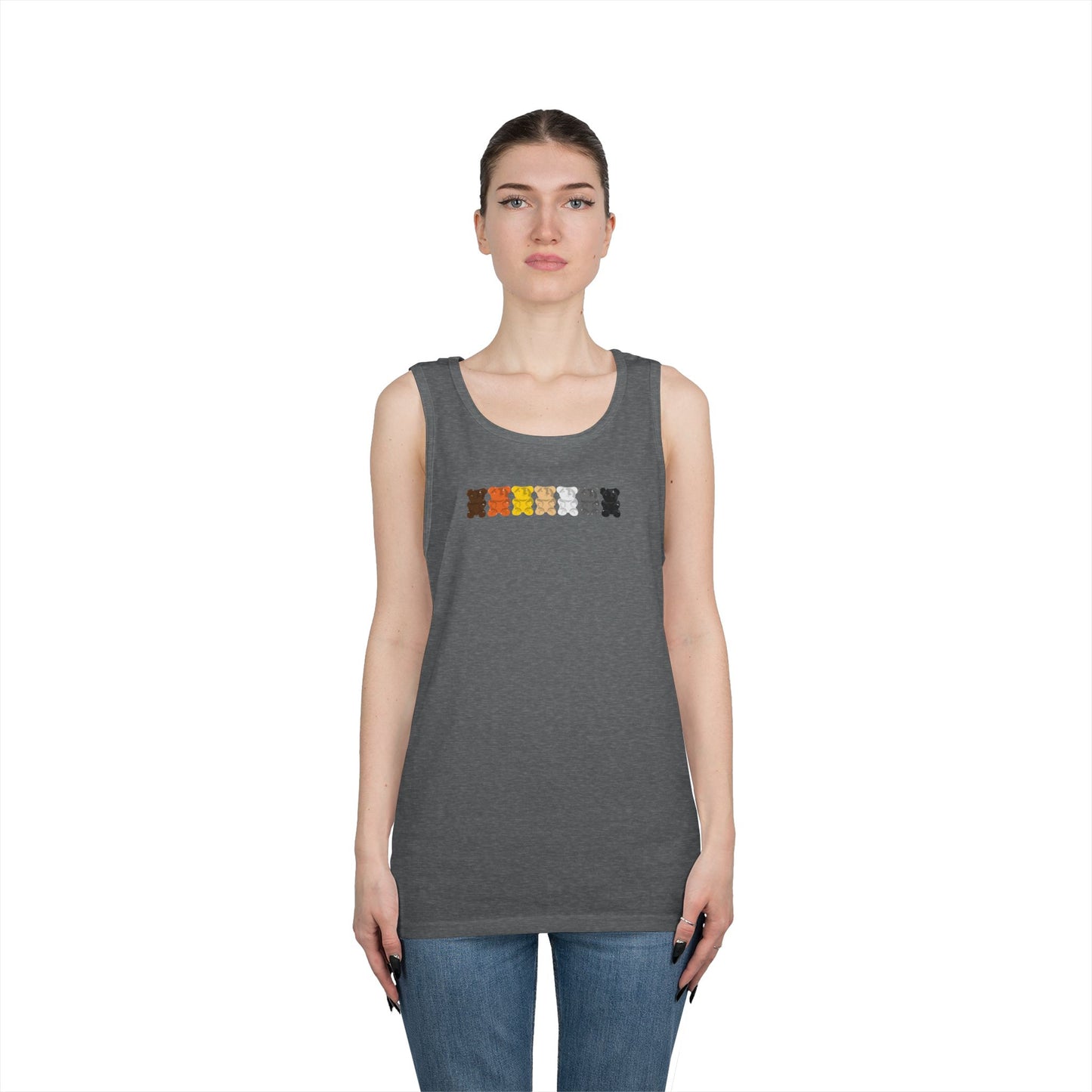 Bear Pride Gummy Bears Unisex Heavy Cotton Tank Top