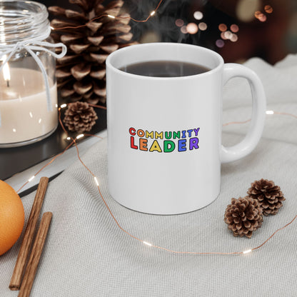 Community Leader Rainbow Ceramic Mug, (11oz, 15oz)