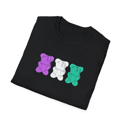 Genderqueer Pride Gummy Bears Unisex Softstyle T-Shirt