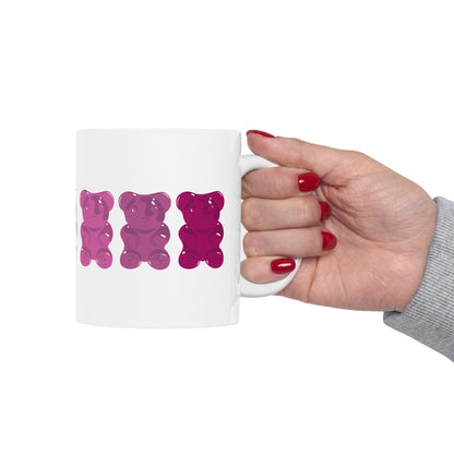 Lesbian Pride Gummy Bears Coffee Mug (11oz/15oz)