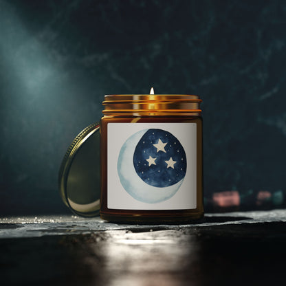 Cosmic Comforts Scented Candles, Coconut Apricot Wax (4oz, 9oz)