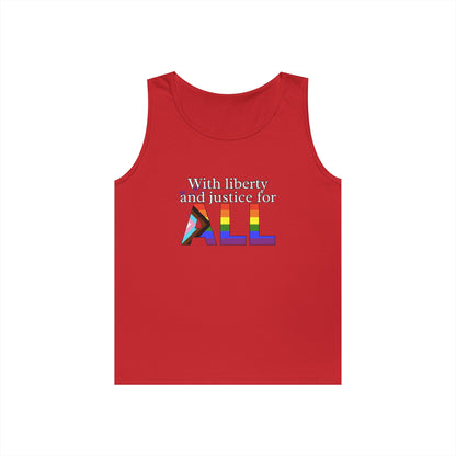 With Liberty and Justice for ALL Unisex Heavy Cotton Tank Top