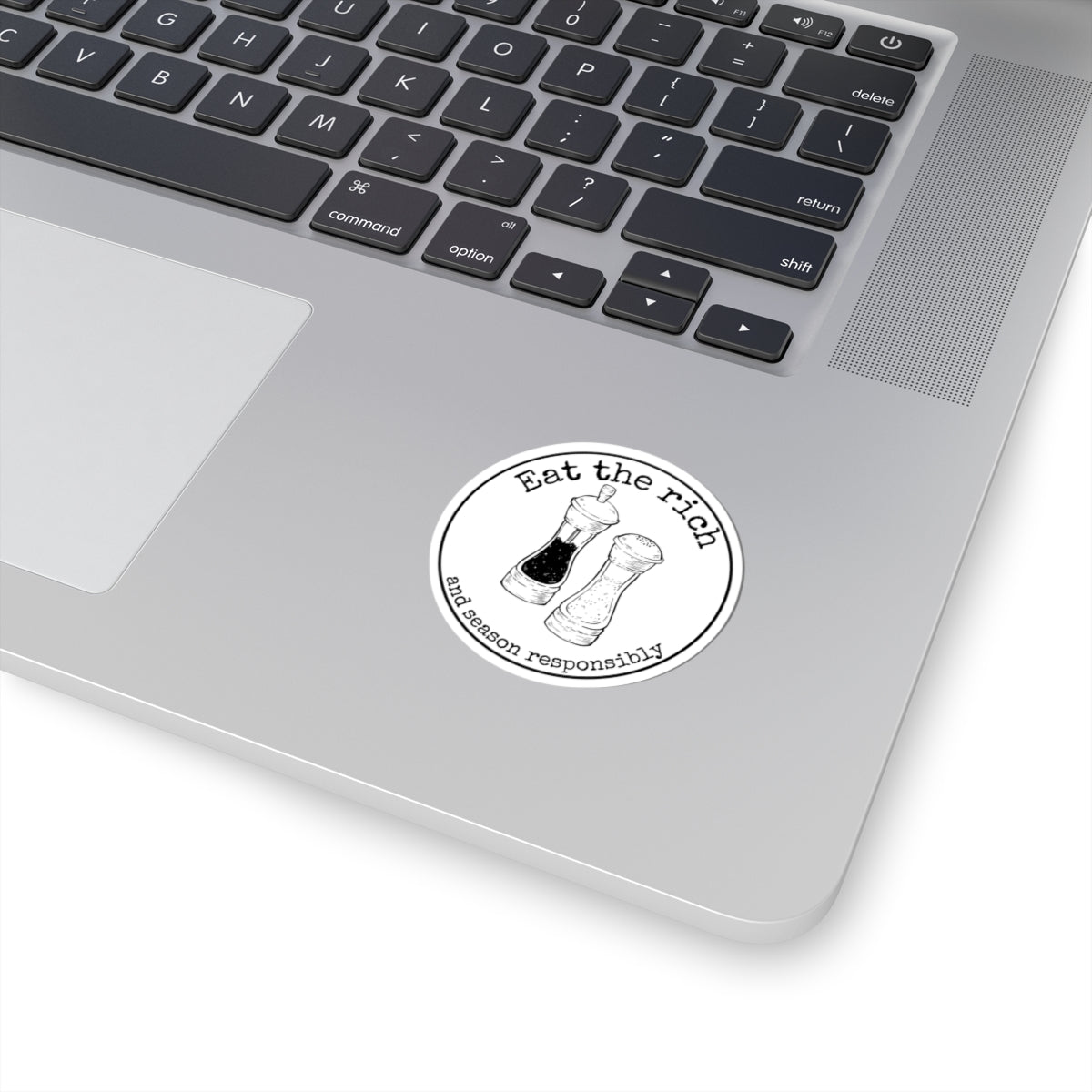 Eat the Rich (and season responsibly) Kiss-Cut Stickers