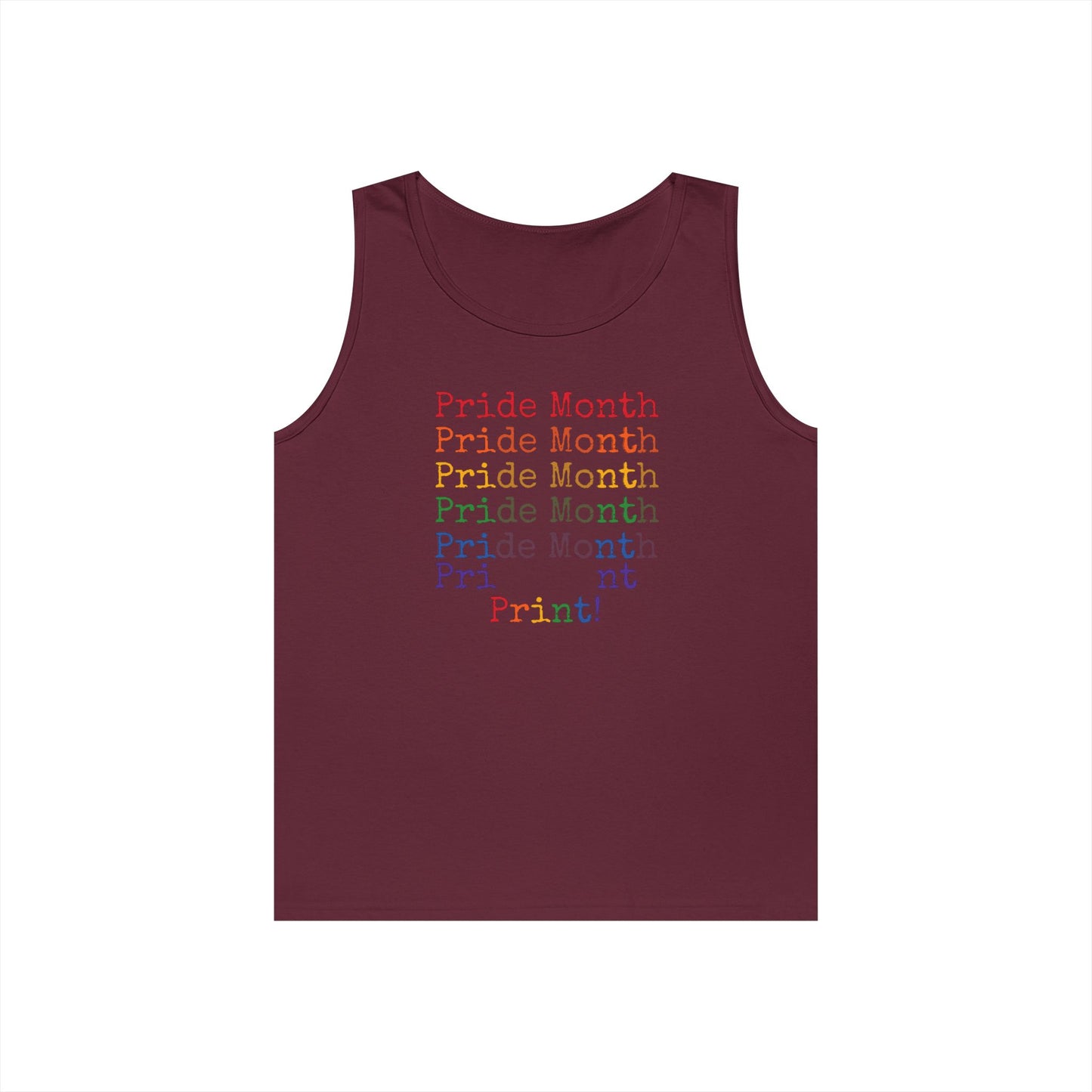 Pride Month PRINT Unisex Heavy Cotton Tank Top