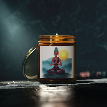 Cloud Meditation Scented Candles, Coconut Apricot Wax (4oz, 9oz)