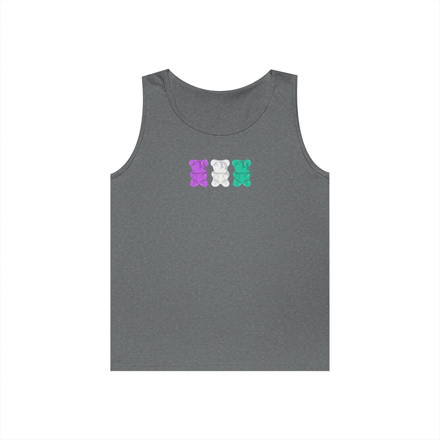 Genderqueer Pride Gummy Bears Unisex Heavy Cotton Tank Top