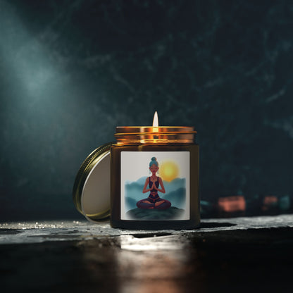 Cloud Meditation Scented Candles, Coconut Apricot Wax (4oz, 9oz)