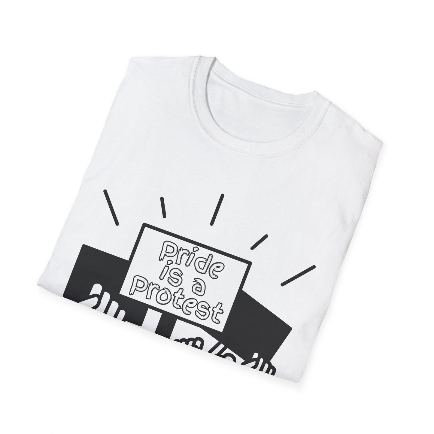 Pride Is A Protest Unisex Softstyle T-Shirt