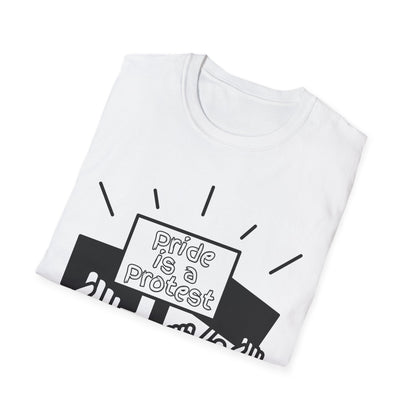 Pride Is A Protest Unisex Softstyle T-Shirt