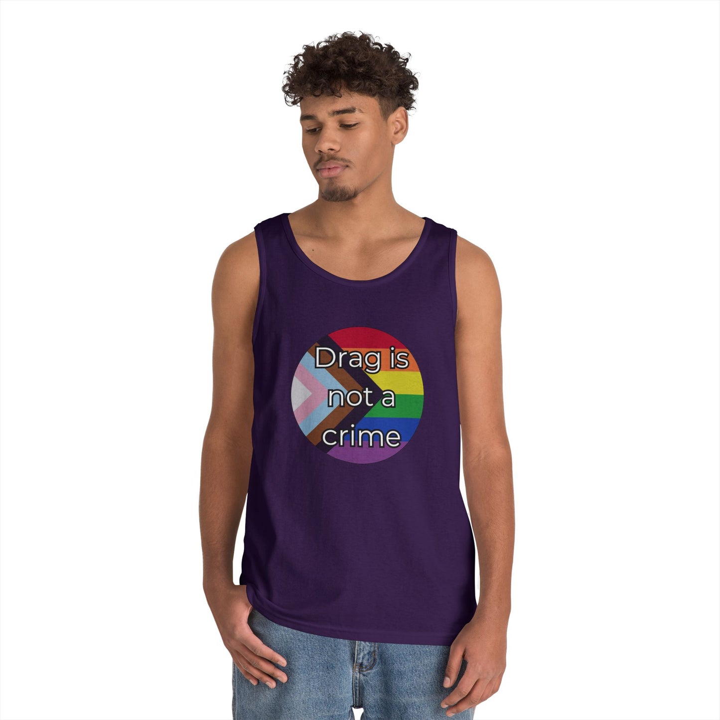 Drag Is Not A Crime Unisex Heavy Cotton Tank Top