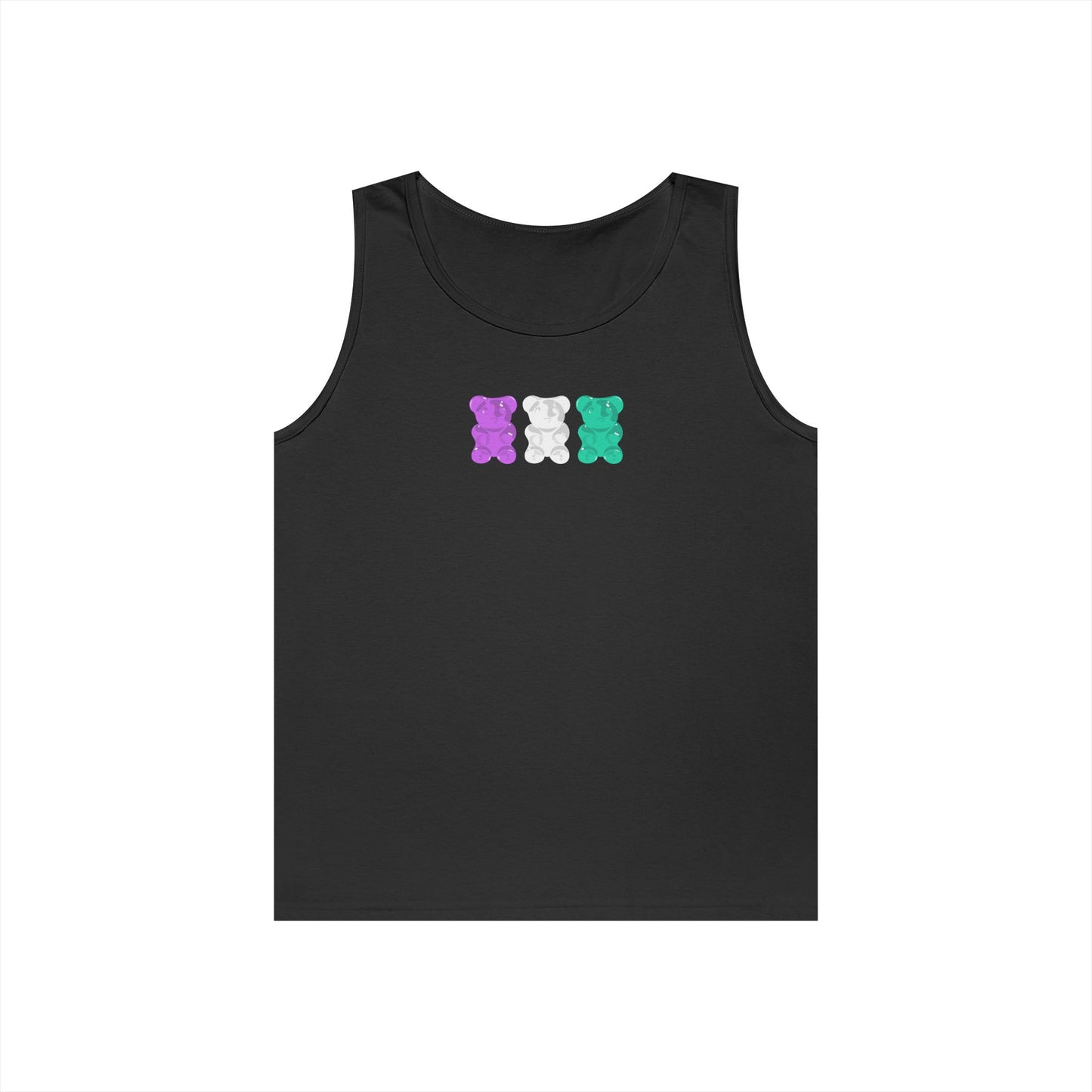 Genderqueer Pride Gummy Bears Unisex Heavy Cotton Tank Top