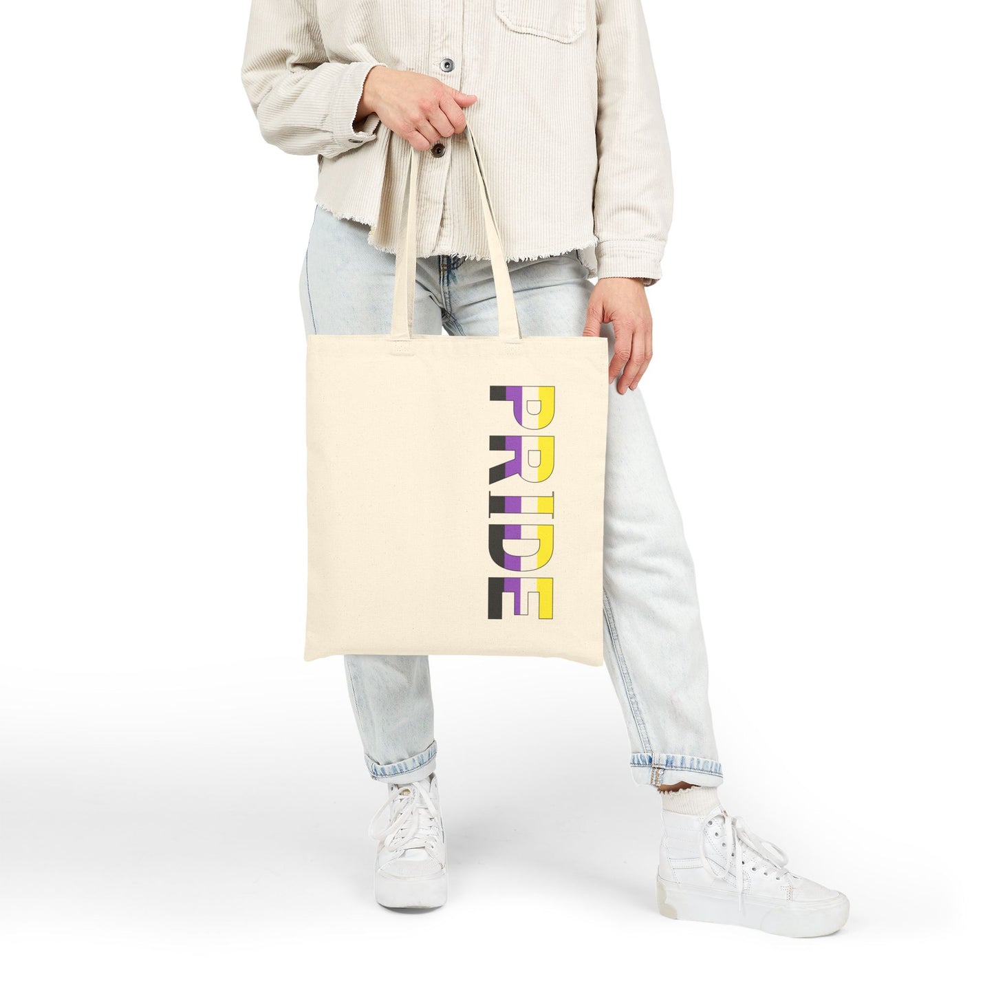 Nonbinary PRIDE Canvas Tote