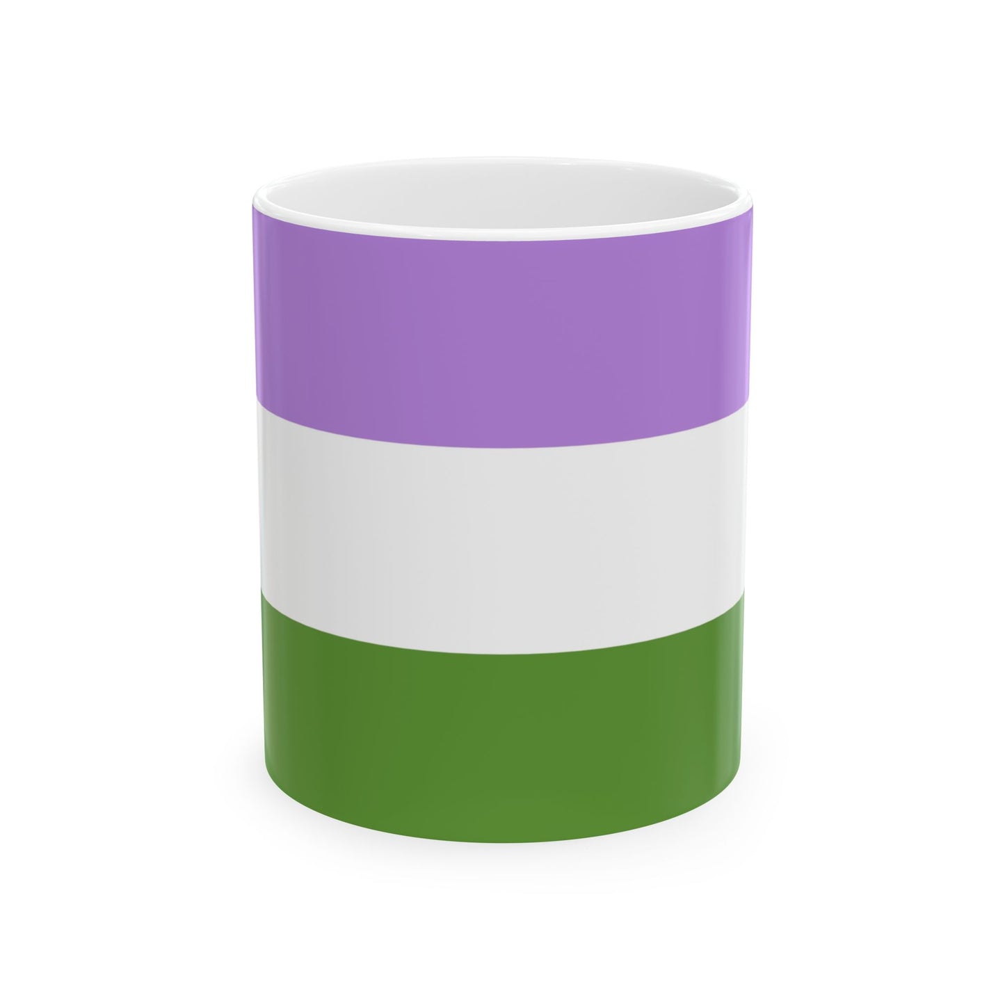 Genderqueer Pride Flag Coffee Mug (11oz/15oz)