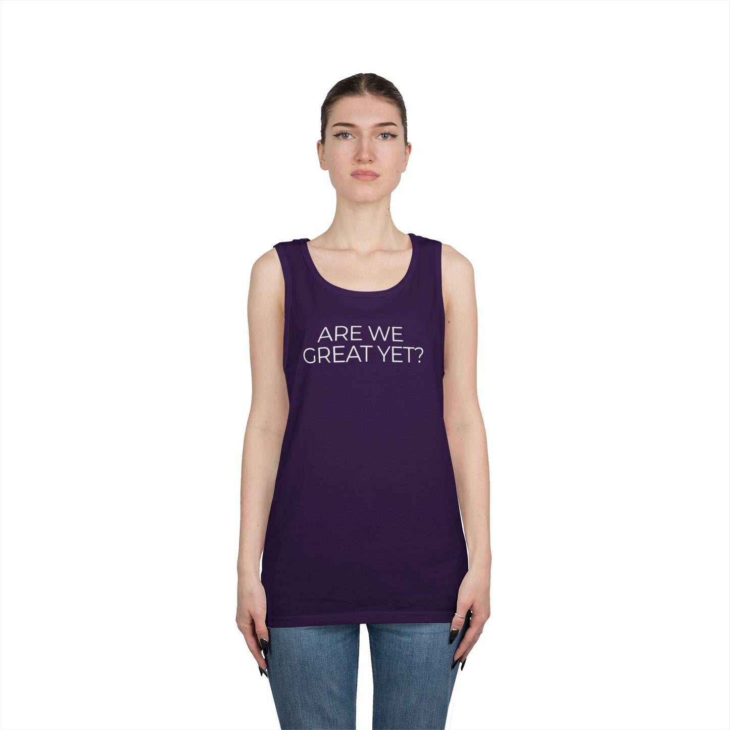 Are We Great Yet Unisex Heavy Cotton Tank Top