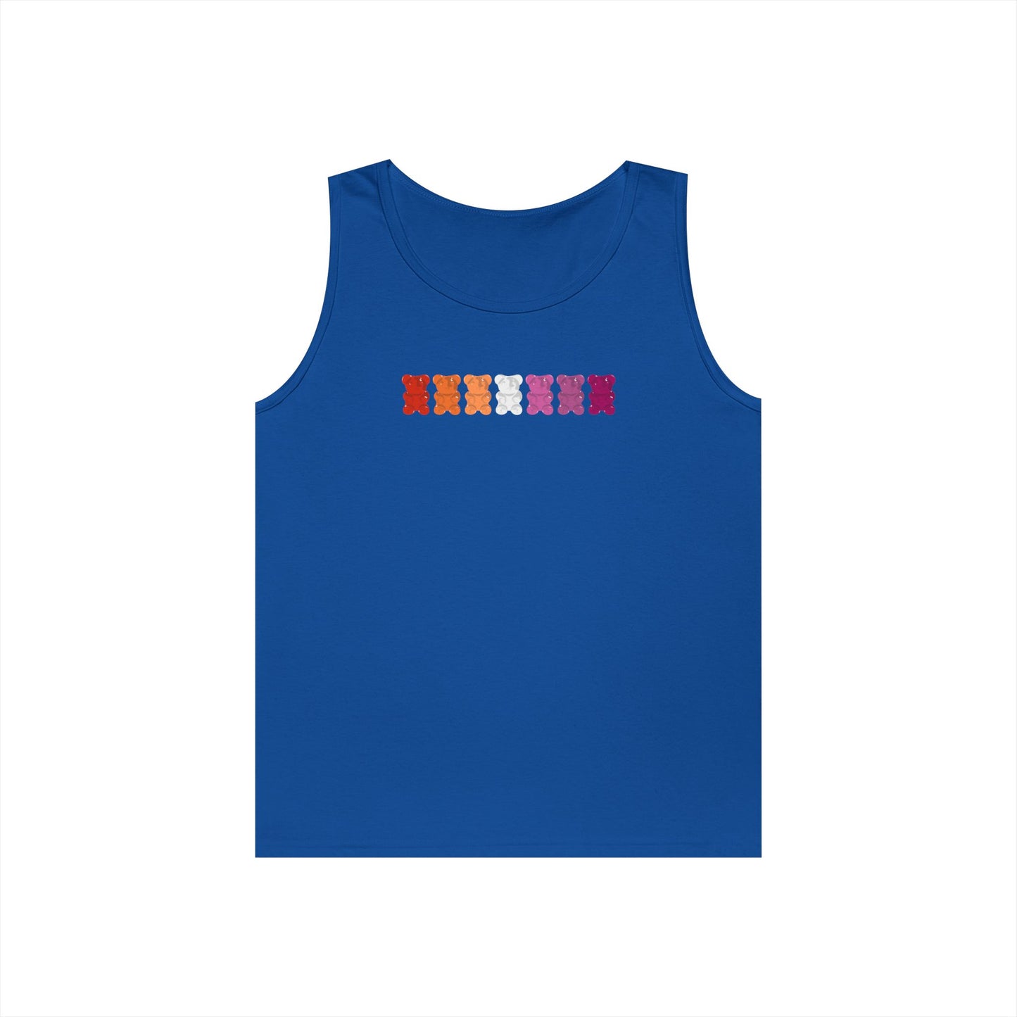Lesbian Pride Gummy Bears Unisex Heavy Cotton Tank Top