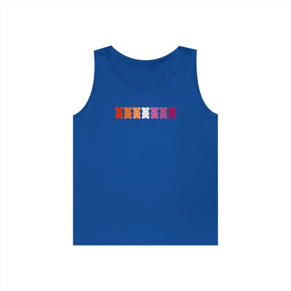 Lesbian Pride Gummy Bears Unisex Heavy Cotton Tank Top
