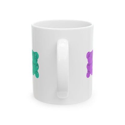 Genderqueer Pride Gummy Bears Coffee Mug (11oz/15oz)
