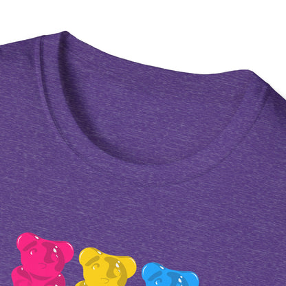 Pansexual Pride Gummy Bears Unisex Softstyle T-Shirt