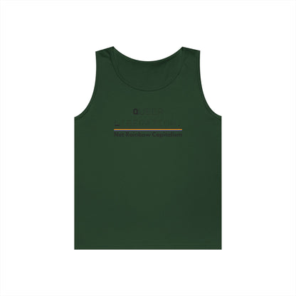 Queer Liberation Not Rainbow Capitalism Unisex Heavy Cotton Tank Top