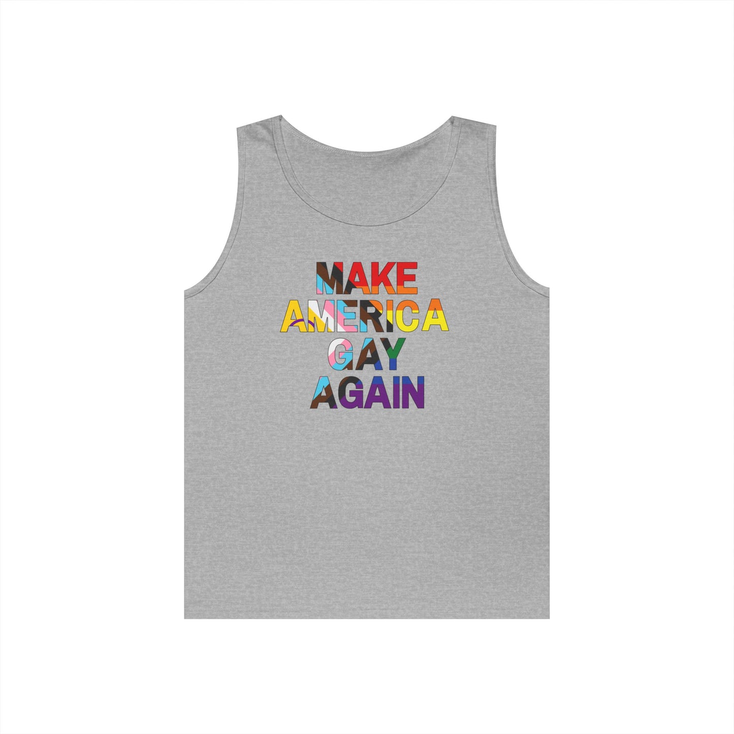 MAGA Make America Gay Again Unisex Heavy Cotton Tank Top