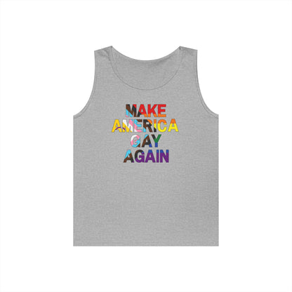 MAGA Make America Gay Again Unisex Heavy Cotton Tank Top