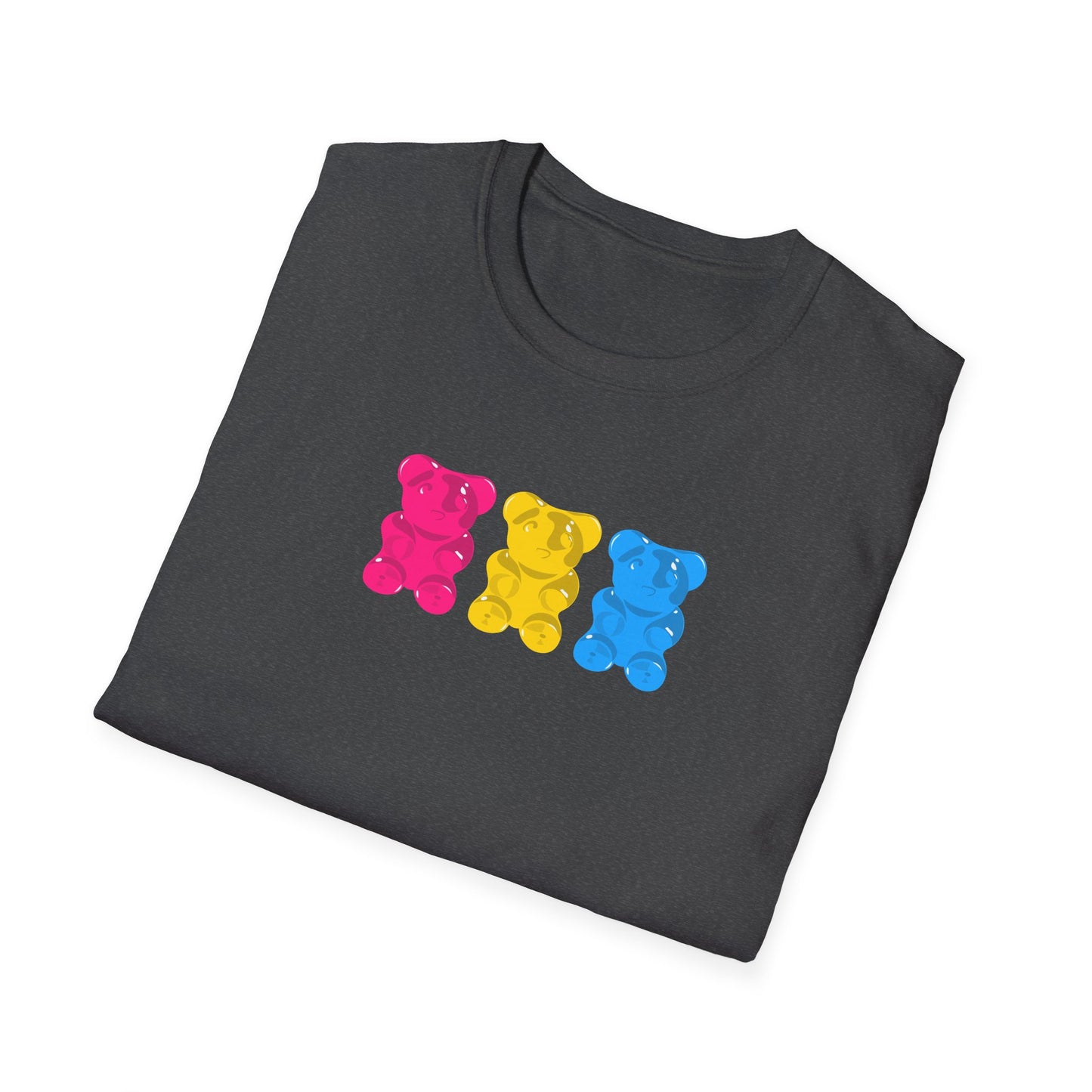 Pansexual Pride Gummy Bears Unisex Softstyle T-Shirt