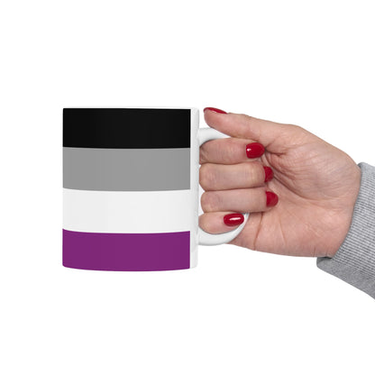 Asexual Pride Flag Coffee Mug (11oz/15oz)