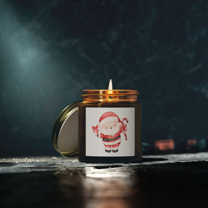 Santa Claus Scented Candles, Coconut Apricot Wax (4oz, 9oz)