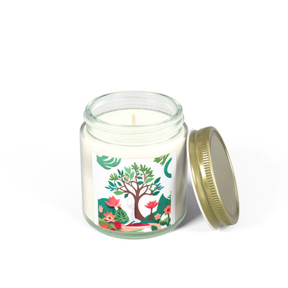 Garden of Mindfulness Scented Candles, Coconut Apricot Wax (4oz, 9oz)