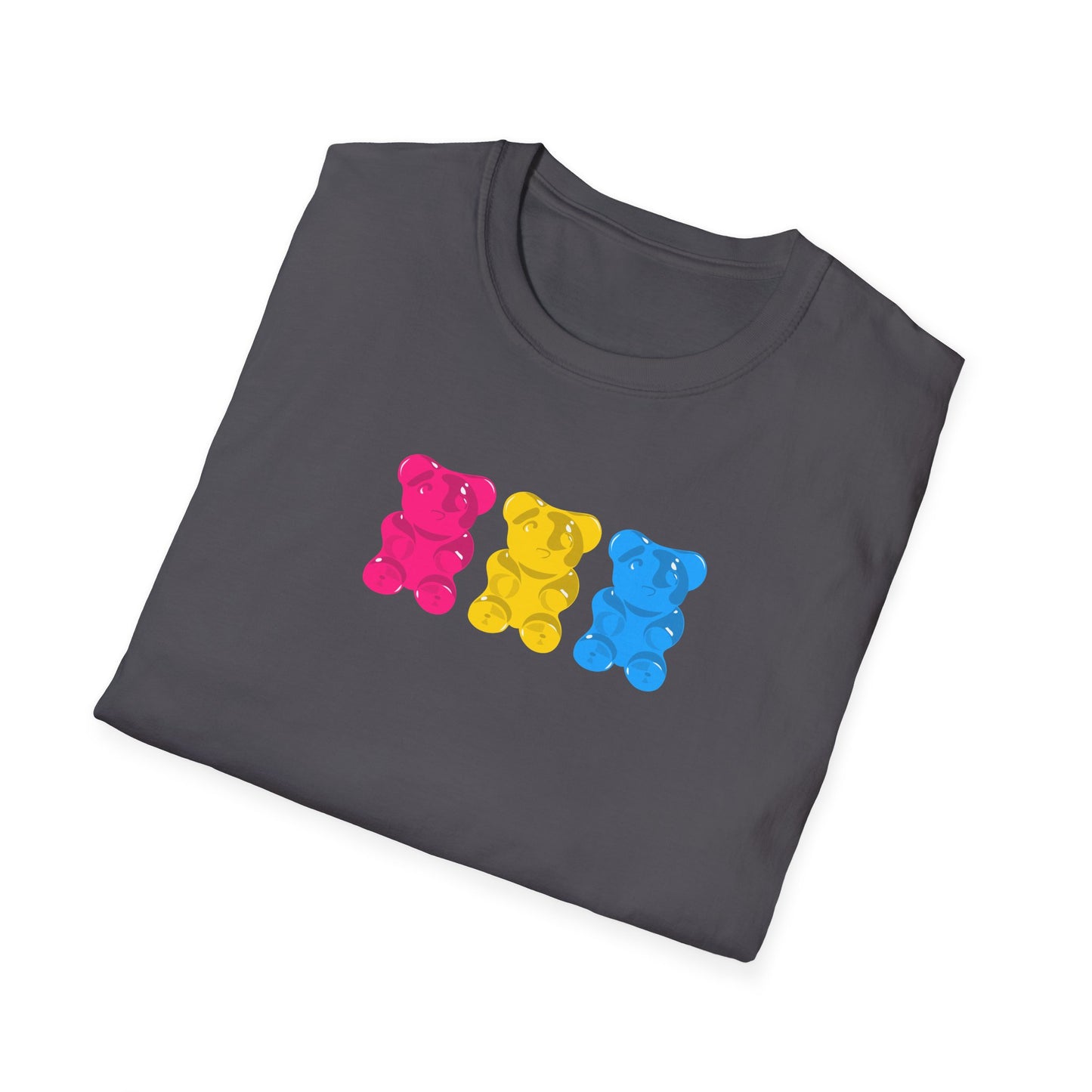 Pansexual Pride Gummy Bears Unisex Softstyle T-Shirt