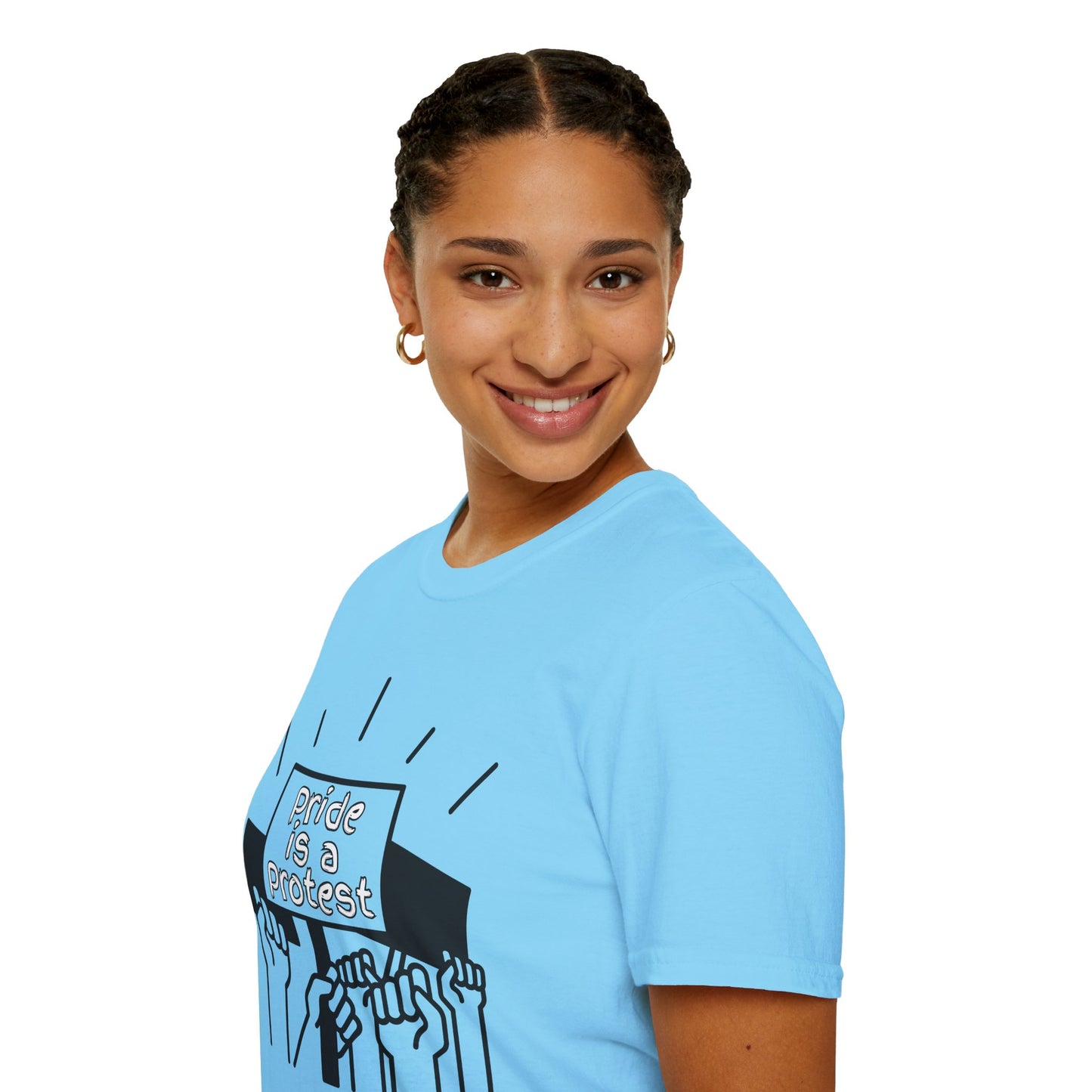 Pride Is A Protest Unisex Softstyle T-Shirt