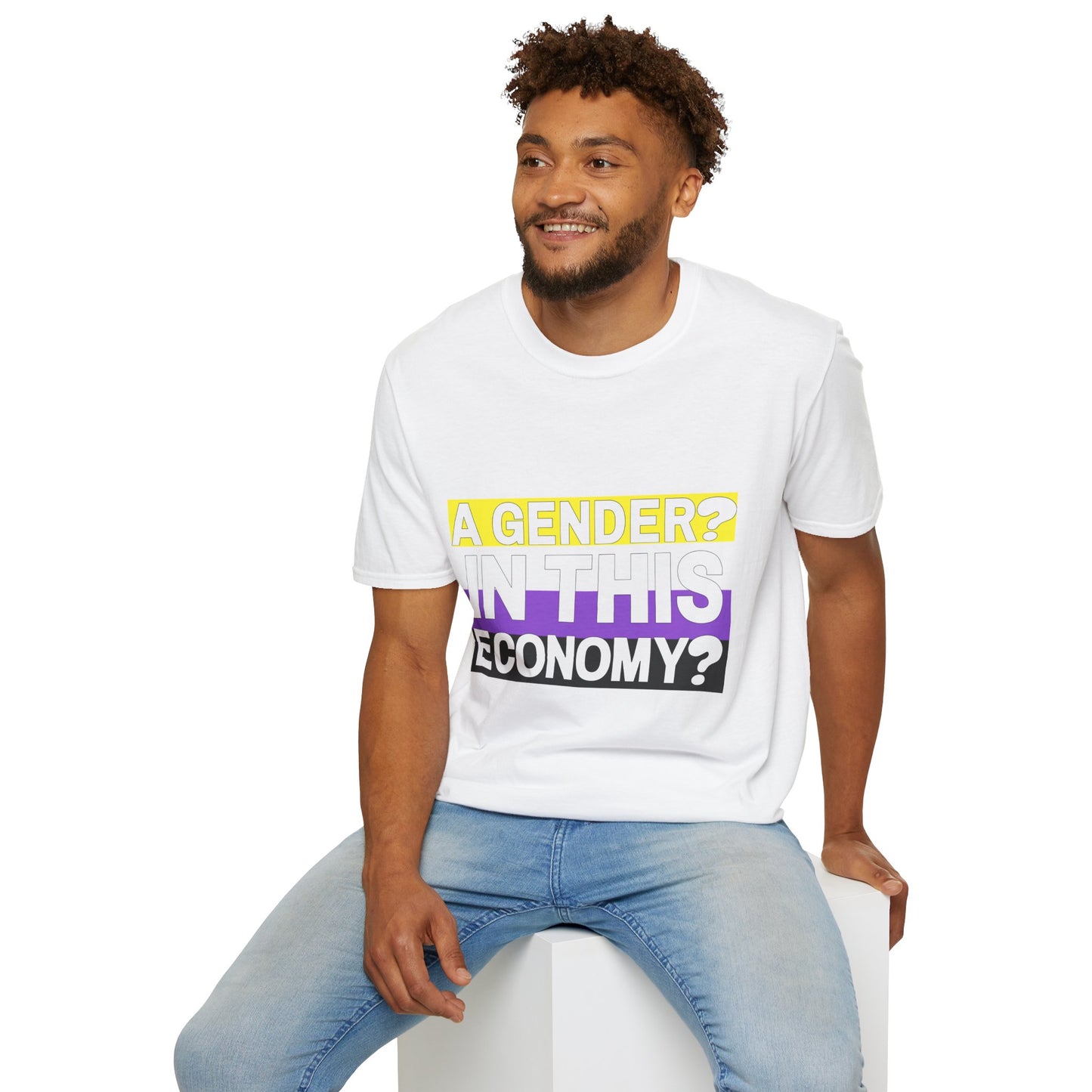 A Gender In This Economy Pride Unisex Softstyle T-Shirt