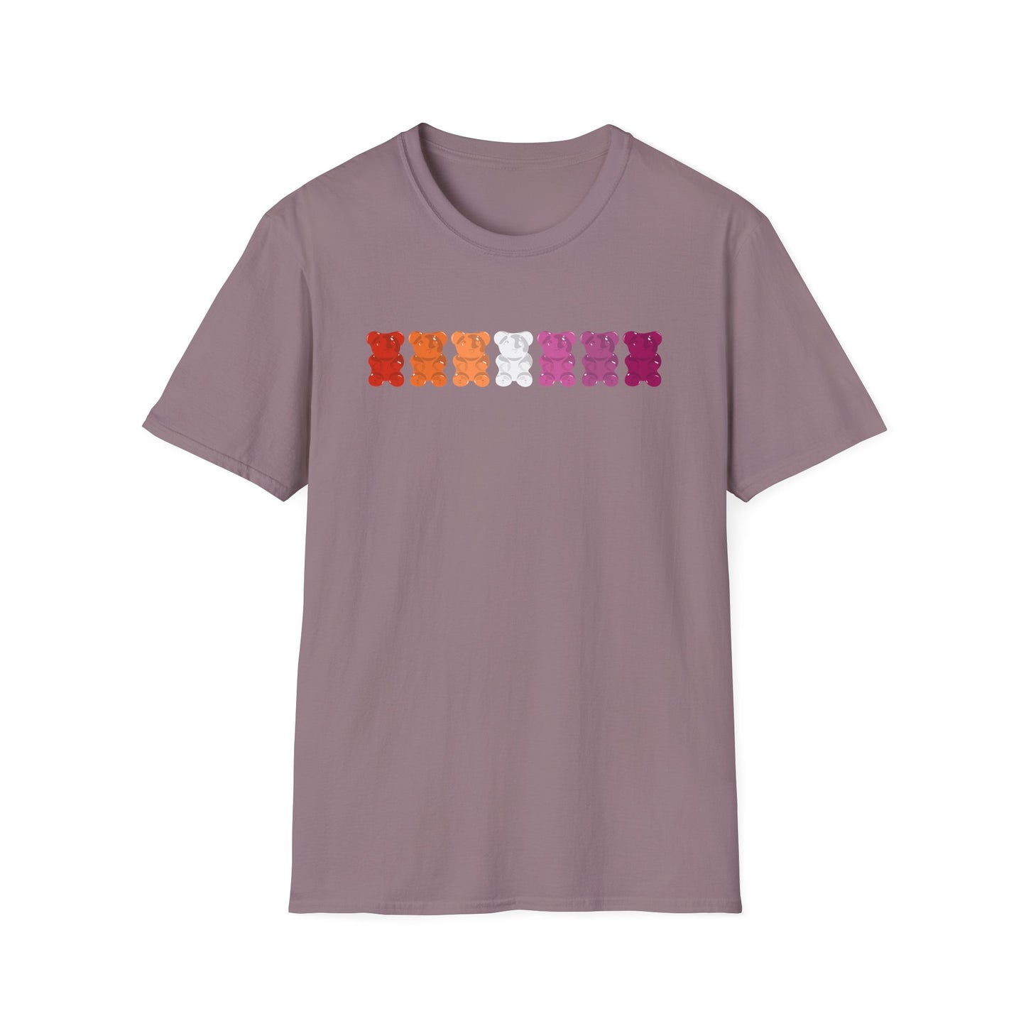 Lesbian Pride Gummy Bears Unisex Softstyle T-Shirt