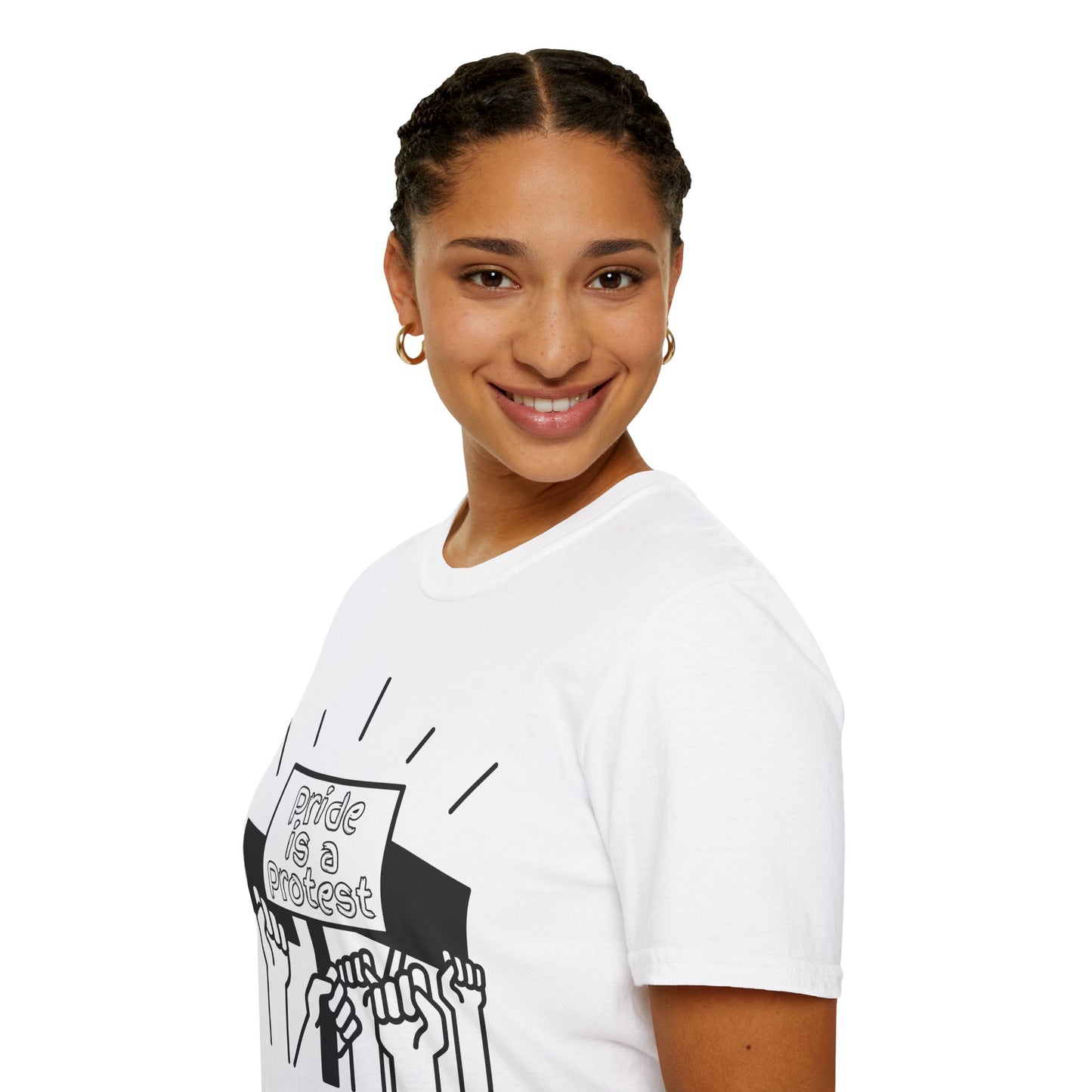 Pride Is A Protest Unisex Softstyle T-Shirt